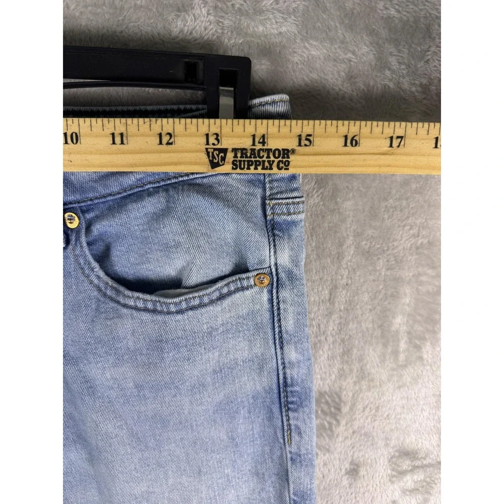 American Eagle Outfitters Jeans Mens 28x30 Light Wash Athletic Straight Easyflex - Picture 3 of 11